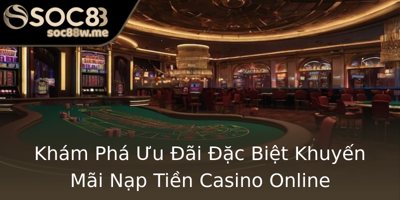 Khám Phá Ưu Đãi Đặc Biệt Khuyến Mãi Nạp Tiền Casino Online Khám Phá Ưu Đãi Đặc Biệt Khuyến Mãi Nạp Tiền Casino Online