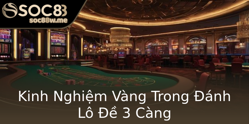 Kinh Nghiệm Vàng Trong Đánh Lô Đề 3 Càng Kinh Nghiệm Vàng Trong Đánh Lô Đề 3 Càng